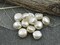 9-10mm Cream Large Hole Fresh Water Nugget Pearls (8" Strand)